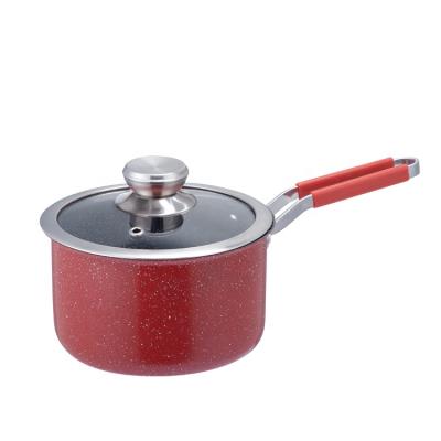 China High Quality Sustainable Stainless Steel Milk Pot Soup Pot Nano-ceramic Coating Non-Stick Casserole for sale