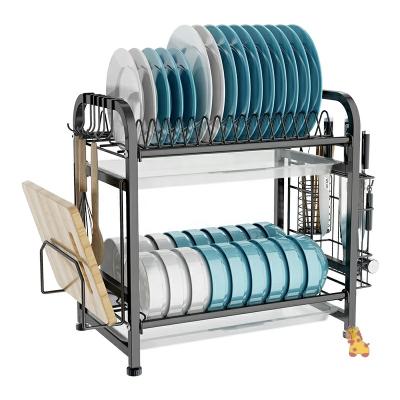 China CLASSIC Multi-Layer Stainless Steel Dish Rack Drain Rack On Table Dish Drying Rack for sale