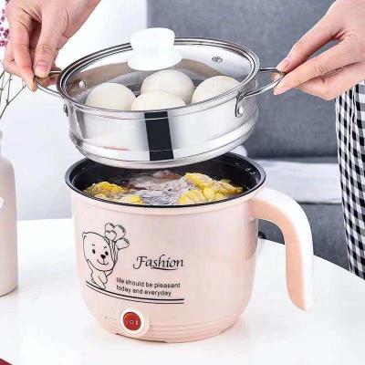 China Household Mini Electric Hot Pot Stainless Steel Electric Stock Pot With Steamer for sale