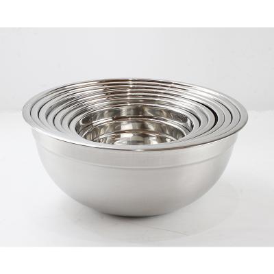 China Multifunctional Stainless Steel Sustainable Mixing Bowl Basin for Soup and Noodle Bowl for sale