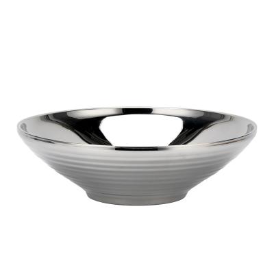 China Sustainable Stainless Steel Bowl Luxury Serving Dinner Cooking Salad Mixing Bowl for sale