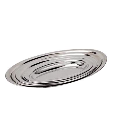 China Egg Shaped Stainless Steel Deep Dish Oval Deep Dish Egg Tray Viable for sale