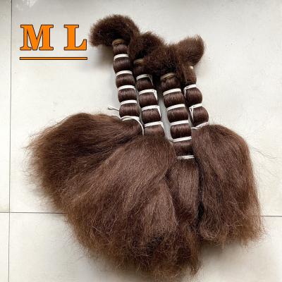 China Yak Tail Hair Extensions 100% Virgin Hair Extensions Yaks Hair Animal Hair Brown Color 20