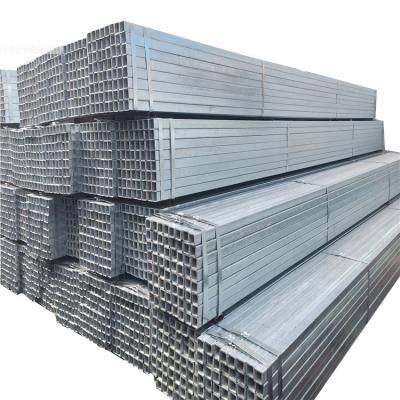 China Factory Direct Sale Square Liquid Steel Pipe Tubes Galvanized Rectangular Pipe Building Materials For Construction for sale