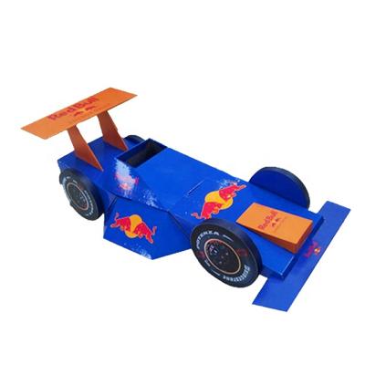 China Recyclable paper cardboard point of sale display stand, Red Bull Racing car display models for sale