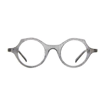 China For Reading Glasses 2020 New Fashion Acetate Optical Frames Metal Temple Unisex Designer Glasses for sale