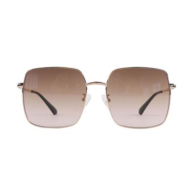 China Popular fashion sunglasses metal frame sunglasses men's and women's large private label sunglasses for sale