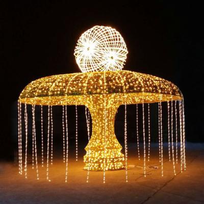 China Commercial Use Mini String LED Light Decor Fountain Pattern Waterproof Outdoor Light for Christmas Decorative Outdoor for sale