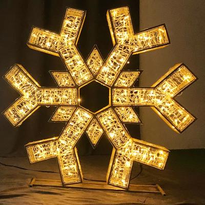 China Commercial Use IP67 Outdoor Waterproof LED Snowflakes Pattern Lights For Christmas Decoration Lights Outdoor Decoration Light for sale