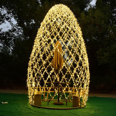 China Commercial Use Wholesale Fashion Chinese Trendy Mesh Modeling Lights Customized Led Landscape Decorative Lights for sale