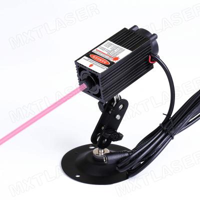 China Factory High Power 638nm 650nm Red Adjustable Focus 12V Dot Laser Module With Fan (Laser Module+Adapter+Bracket) for sale