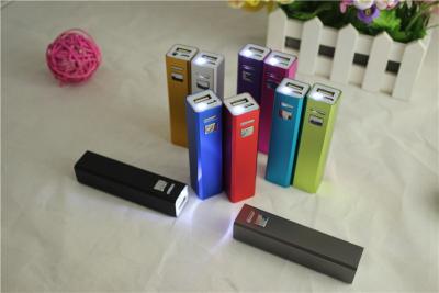 China LED torch metal power bank 2000mah free engraved logo best promotional gifts for sale