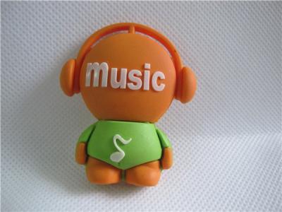 China Customizing OEM music boy PVC usb flash drive 16Gb for sale