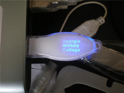 China Lighting usb flash drive inside engraved logo outside printing with intense light for sale