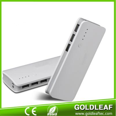 China New creative 3 USB port high capacity power bank 12000mah for phone for sale