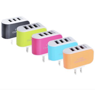 China 3 USBs Charger in candy colors factory wholesale for sale