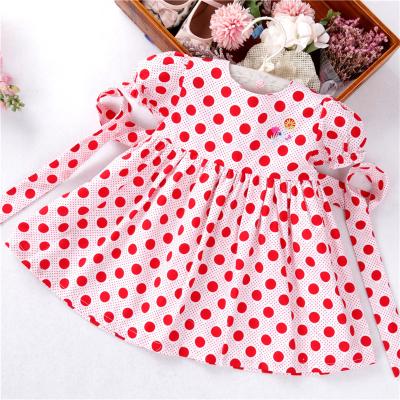 China B031247 Summer Baby Clothes Shirt Girls Breathable Smock Dress White Flower Hand Made Kids Dresses for sale