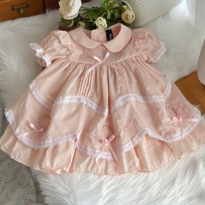 China 13100 Summer Vintage Toddler Babies Breathable Spanish Dresses For Kids Clothing Children Clothing Boutiques for sale