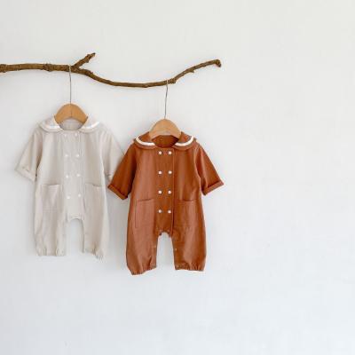 China Autumn Breathable Newborn Baby Rompers Infant Boys Toddler Boys Overalls Newborn Baby Clothes PP24009 for sale