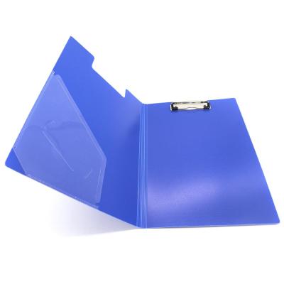 China Reusable Custom A4 Paper Type PP Document File Folder With Metal Clip for sale