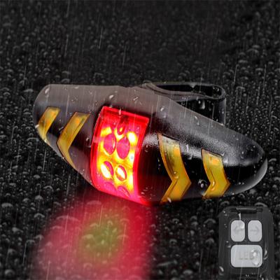 China With Structure Safy Light USB LED Wireless Remote Control Rechargeable Turn Signal Light New Remote Control/Waterproof Bicycle Accessories for sale