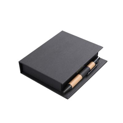 China New Self Adhesive Notebook Lined Pen Holder Novelty Combo Notepad With Sticky Note for sale