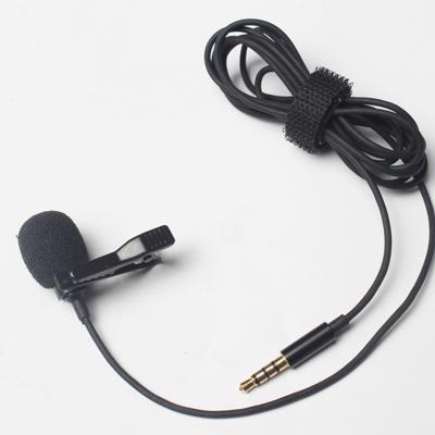 China Portable Mini Lavalier Microphone Lapel Microphone 3.5mm Lavalier Cable Clip On Microphone For Phone And Laptop Microphone for sale