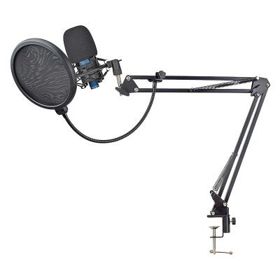 China Professional Shock Mount CSL Usb Condenser Microphone With Adjustable Arm Stand For Computer Broadcasting for sale