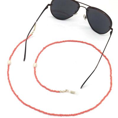 China BOHEMIA Rose Color Anti Slip Chains Sunglasses Chains Sun Glass Holder Chain Necklace for sale