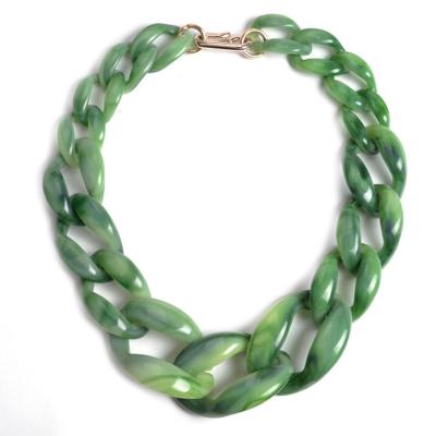 China Large Chunky Acrylic Chain Necklace Large Chunky Acrylic Chain Necklace for sale