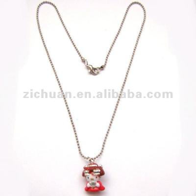 China Hello Candy Acrylic Kitty Pendant Necklace for sale