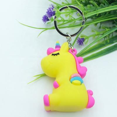 China 3D 3D Cute Soft Rubber PVC Ring Key Chain Custom Soft Rubber Key Chain, Rubber Key Chain, Silicone Key Chain for sale