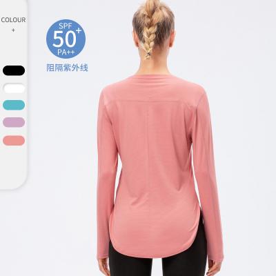 China Lightweight UPF 50+ Sun Protection Performance Breathable Quick Dry UV Long Sleeve Women Outdoor T-Shirt for sale