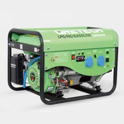 China Gretech 3kw Small Gasoline LPG NG 3 Fuels In 1 Methane Generator For Home Use 15L for sale