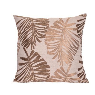 China Jacquard DECORATIVE Elegant Leaves Floral Decorative Cushion Cover For Sofa Classic Throw Pillow Cover Hots Sales Double Pillowcase for sale