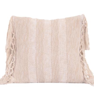 China Wholesale Bohemian Style Customized Cushion Cover Boho Pillow Case Decorative With Decorative Tassel Pillow 18x18 Cushion Cover for sale