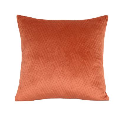 China Geometric Quilting Decorative Sofa Pillow Cushion Wholesale Cushion Living Room Decoration Super Soft Velvet Cushion Cover for sale