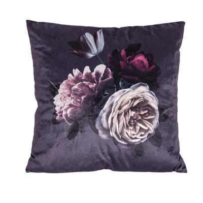 China Digital Printing Wholesale Double Sides Plant Flowers Velvet Fabric Pillow Case Digital Printing Home Decoration Cushion Covers Pillow Case for sale