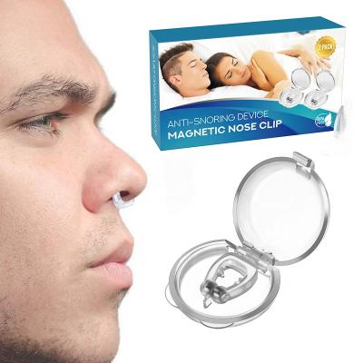 China Professional Anti Snoring Nose Stop Snoring Solution Snoring Device Effective-Easy Magnetic Convenient Clip Anti Snore For Sleep for sale