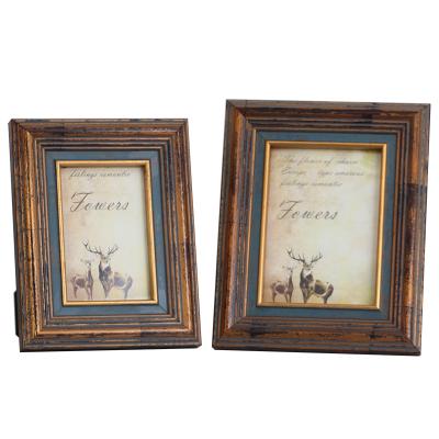 China Wholesale High Quality Wooden Creative Handmade Wall Hanging And Table Decor Vintage Photo Frames for sale