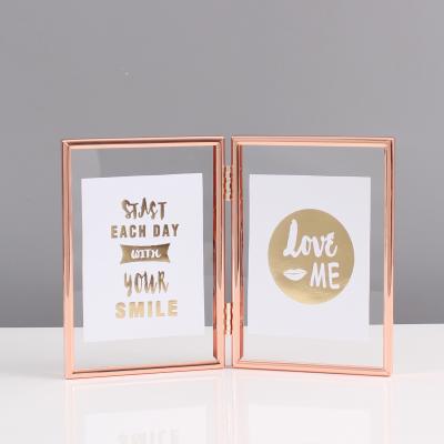 China Europe\North America new and American style 4x6 folding acrylic photo frame decoration rahmen style wholesale for sale