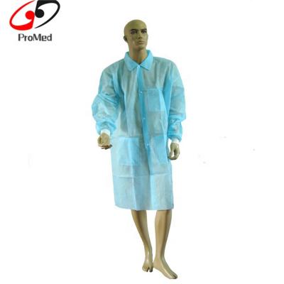 China China Factory Comfortable Bulk Produce Microporous Anti Bacteria Disposable Lab Coat for sale