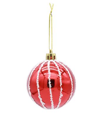 China Customizable Hot Sale Christmas Holiday Celebration Gift Stage Decoration Hanging Plastic Electroplating Ball for sale