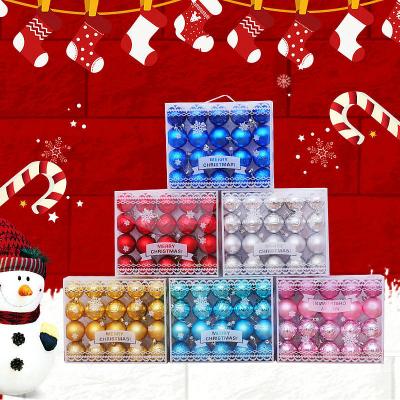 China Customizable Hot Selling Christmas New Holiday Celebration Gift Boxes Decorative Hanging Plastic Clad Ball for sale