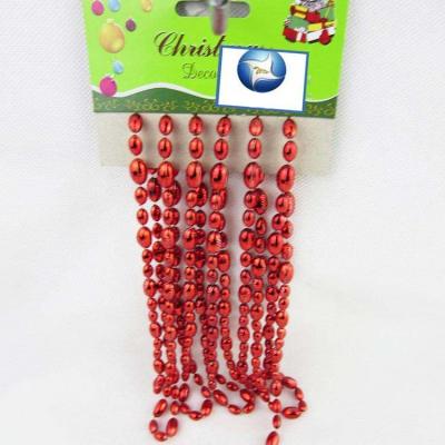 China Customizable wholesale customization of new Irish Christmas tree size bead plastic plated olive pendant chain for sale