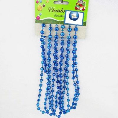 China Customizable Wholesale New Irish Christmas Tree Earth Pearl Plastic Electroplating Pendant Chain for sale