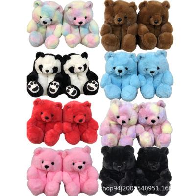 China Delicate Appearance Teddy Bear Plush Fashion Trend Reasonable Price Fashion Trend Slippers for sale