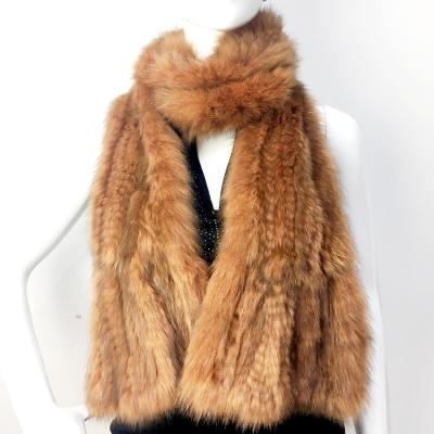 China Real Fox/True Fox Raccoon Fur/Real Scarf Genuine Mink Raccoon Raccoon Fur Shawl of Fox Fur Scarf Women Faux Fur Shawl for sale