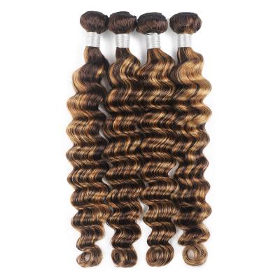 China LOOSE DEEP WAVE Virgin Hair Extensions Tape In Raw Unprocessed Virgin Loose Deep P27 for sale