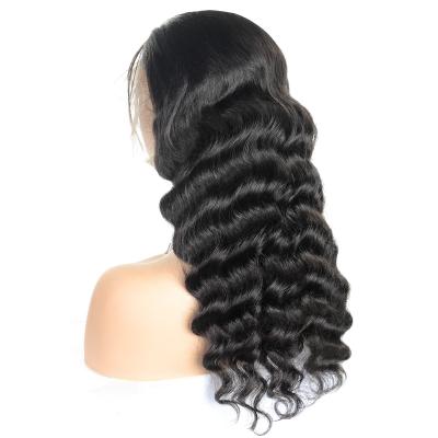 China Loose Deep Human Hair Wigs 4*4 Full Lace Wig Natural Brazilian Hair Wig Loose Deep Lace Front for sale